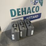 Drie Deahco Bulk Air onderdrukregistraties in koffers op rij